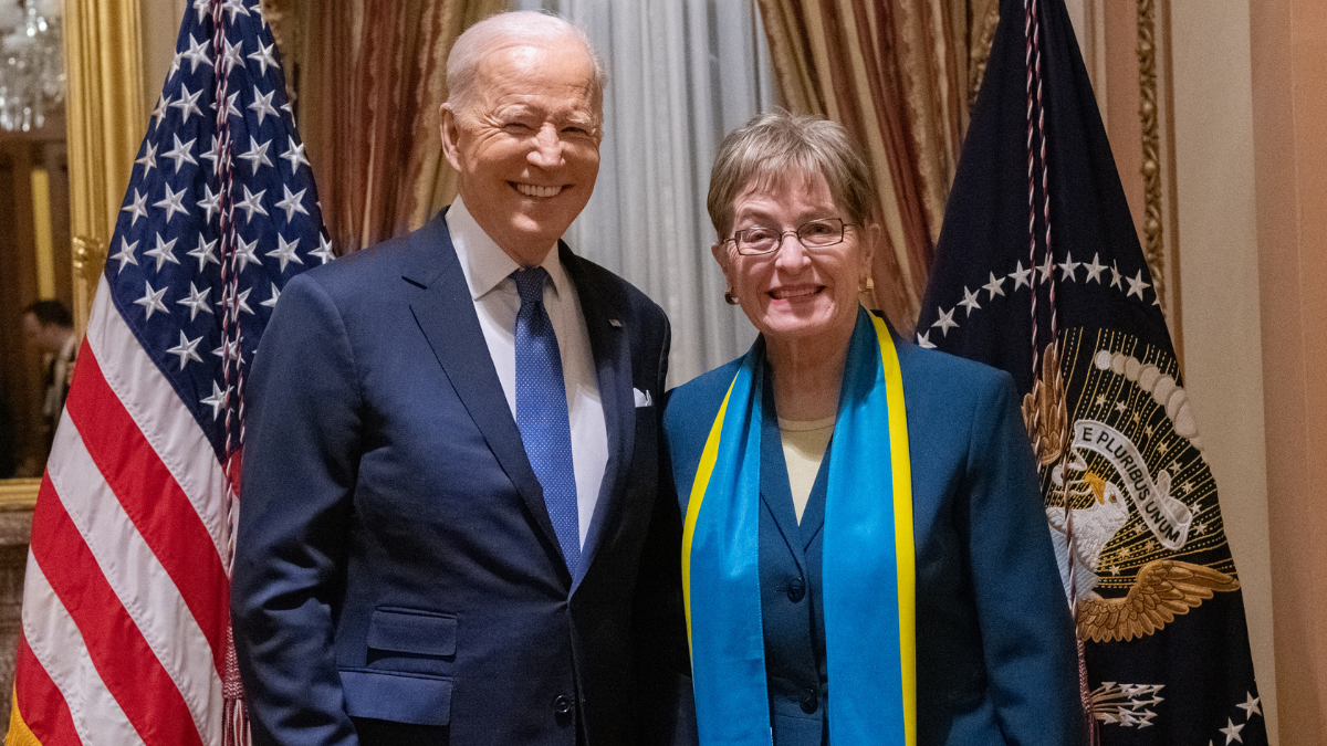 Rep. Kaptur with President Biden at the State of the Union
