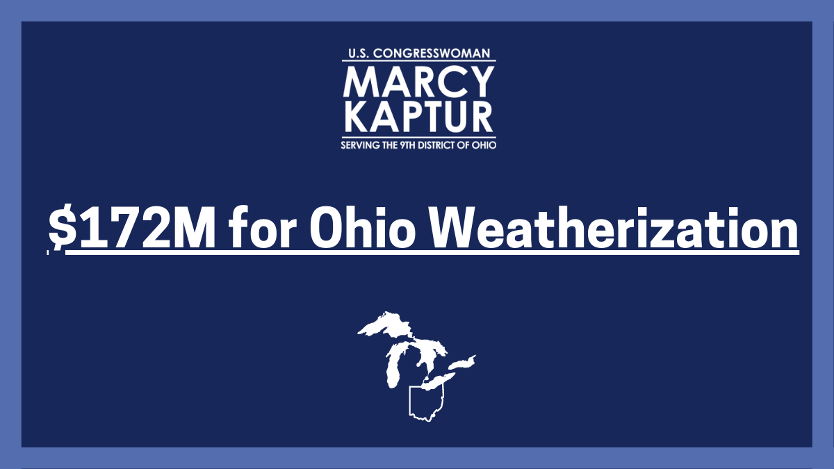 $172 million for Ohio Weatherization