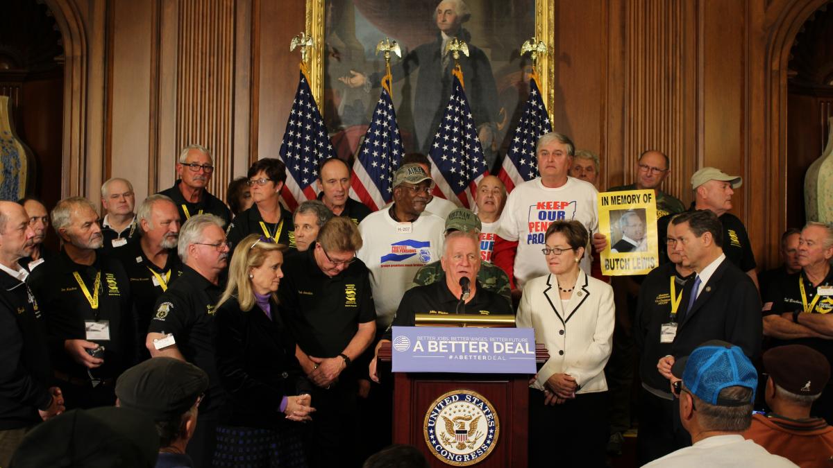 Kaptur at A Better Deal pension press conference