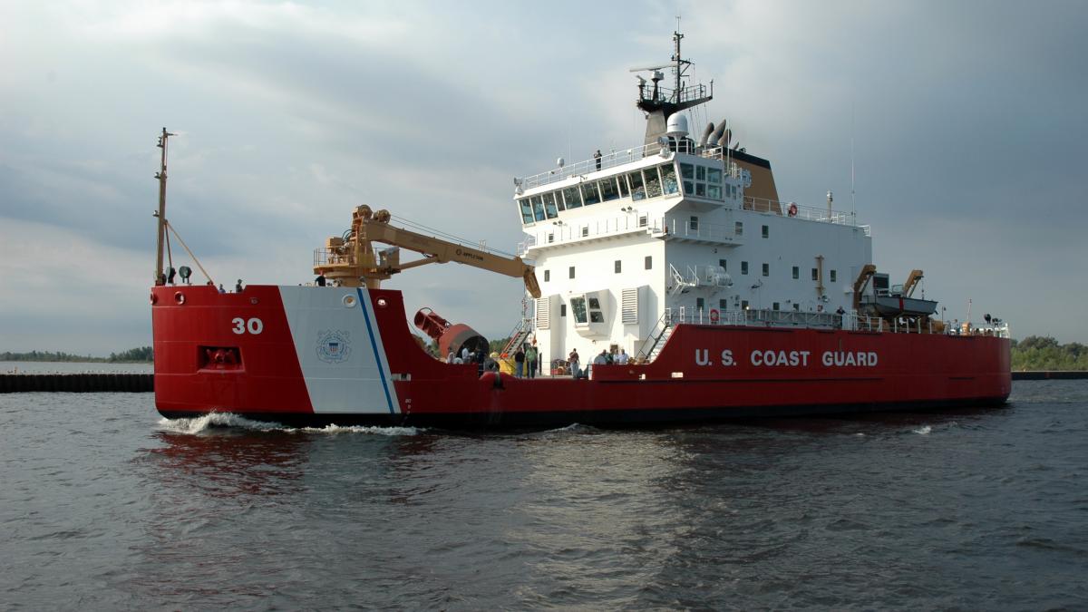 US Coast Guard heavy icebreaker.