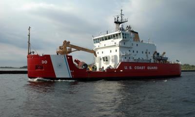 US Coast Guard heavy icebreaker.