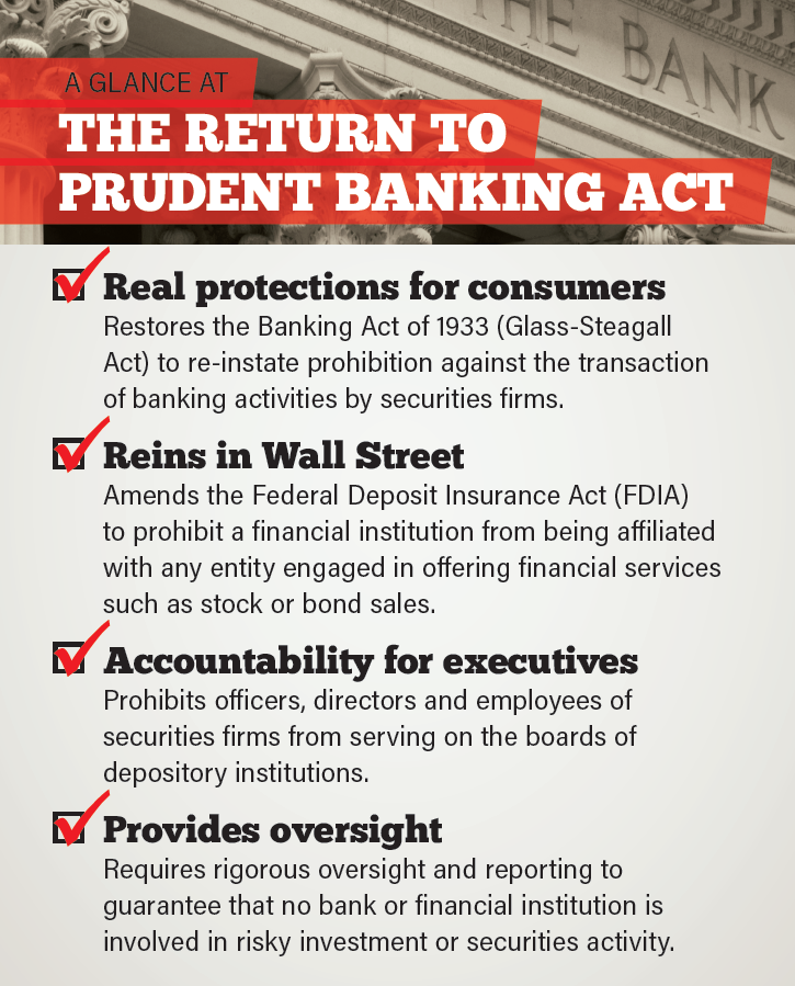 Return to Prudent Banking graphic