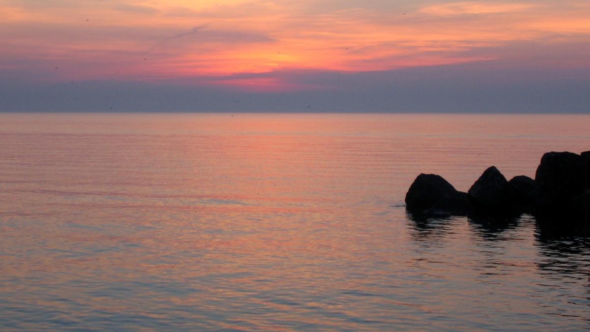 sunset over lake erie wiki commons