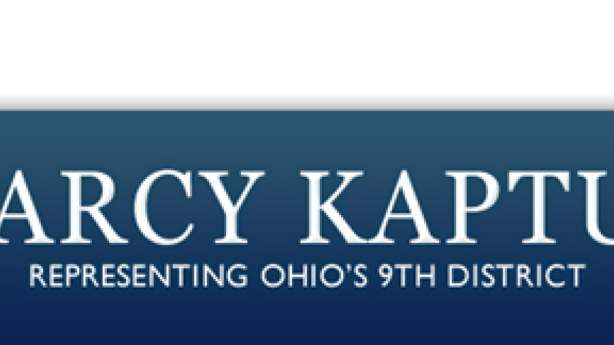 Rep. Marcy Kaptur news release banner