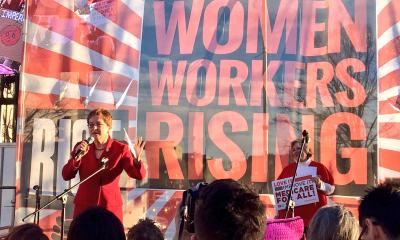 Kaptur speaking at Women Workers Rising